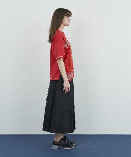 FRAPBOIS(フラボア)の「バンダナT(Tシャツ/カットソー・レディース・ブラック/レッド・2/1)」の13枚目の写真