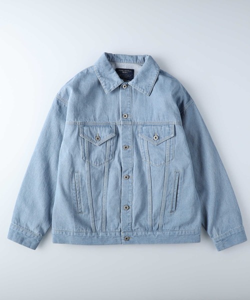 HONEYSUCKLE ROSE（ハニーサックルローズ）の「【HONEYSUCKLE ROSE】ビッグデニムジャケット（デニムジャケット・レディース・ダークインディゴブルー/ライトインディゴブルー・L/M）」の12枚目の写真