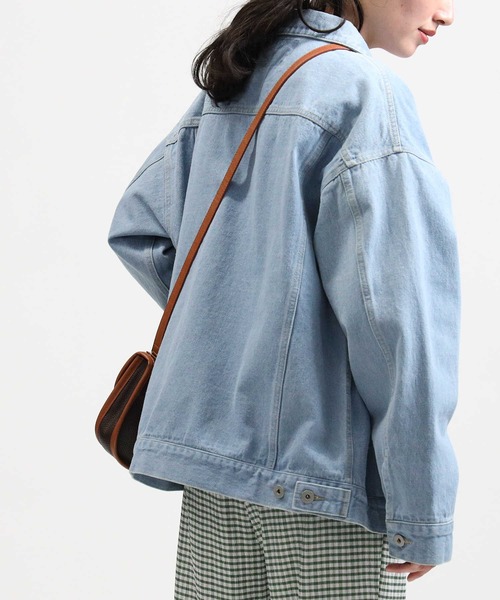 HONEYSUCKLE ROSE（ハニーサックルローズ）の「【HONEYSUCKLE ROSE】ビッグデニムジャケット（デニムジャケット・レディース・ダークインディゴブルー/ライトインディゴブルー・L/M）」の8枚目の写真
