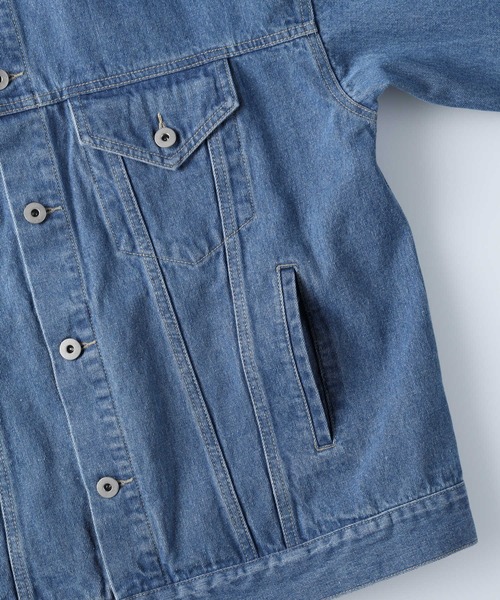 HONEYSUCKLE ROSE（ハニーサックルローズ）の「【HONEYSUCKLE ROSE】ビッグデニムジャケット（デニムジャケット・レディース・ダークインディゴブルー/ライトインディゴブルー・L/M）」の14枚目の写真