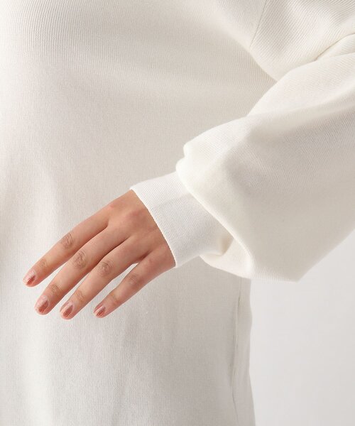 OPAQUE.CLIP（オペークドットクリップ）の「◆【CORCORAN】ピマコットン ボリュームスリーブニット（ニット/セーター・レディース・ブルー/ライトパープル/黄緑系/グリーン/ホワイト系/ブラック・38/42/36/40）」の12枚目の写真