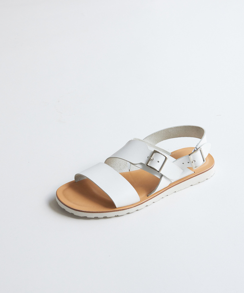 alfredoBANNISTER（アルフレッドバニスター）の「バックル ストラップ レザーサンダル（サンダル・メンズ・ブラック/ホワイト/カーキ・39/40/41/42/43）」の9枚目の写真