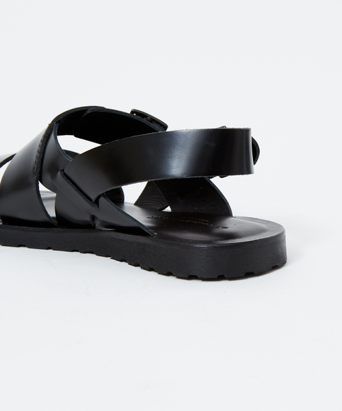 alfredoBANNISTER（アルフレッドバニスター）の「バックル ストラップ レザーサンダル（サンダル・メンズ・ブラック/ホワイト/カーキ・39/40/41/42/43）」の14枚目の写真