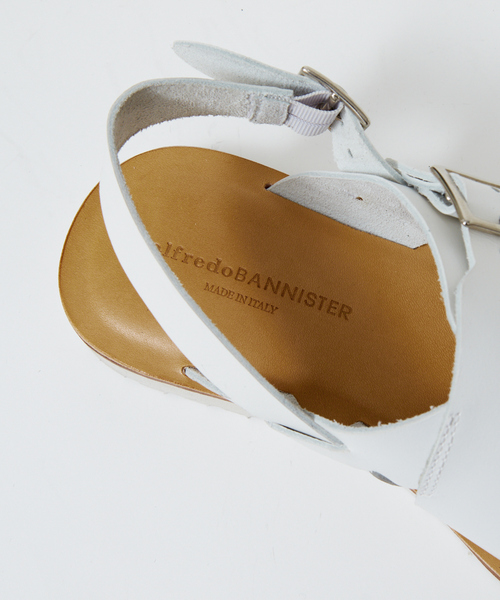 alfredoBANNISTER（アルフレッドバニスター）の「バックル ストラップ レザーサンダル（サンダル・メンズ・ブラック/ホワイト/カーキ・39/40/41/42/43）」の21枚目の写真