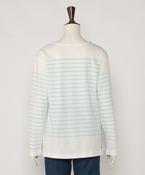 Lycee mine（リセマイン）の「【リンク】パネルボーダーT（Tシャツ/カットソー・キッズ・レッド/ブルー/エメラルド・S/M）」の8枚目の写真