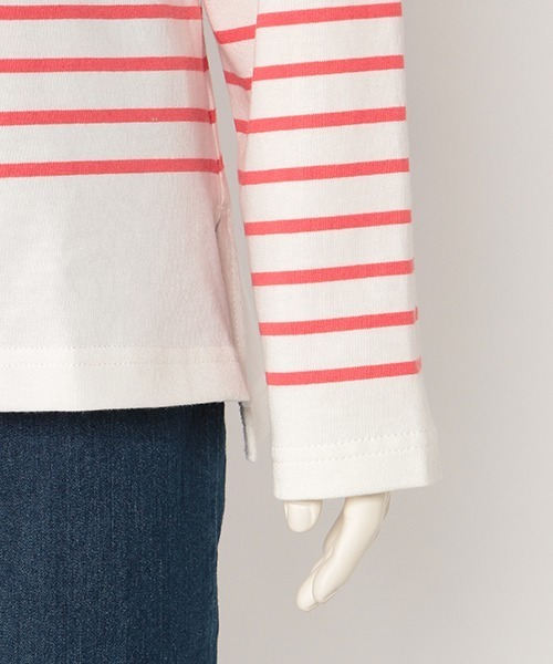 Lycee mine（リセマイン）の「【リンク】パネルボーダーT（Tシャツ/カットソー・キッズ・レッド/ブルー/エメラルド・S/M）」の10枚目の写真