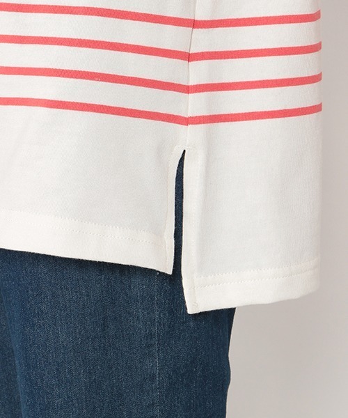 Lycee mine（リセマイン）の「【リンク】パネルボーダーT（Tシャツ/カットソー・キッズ・レッド/ブルー/エメラルド・S/M）」の7枚目の写真