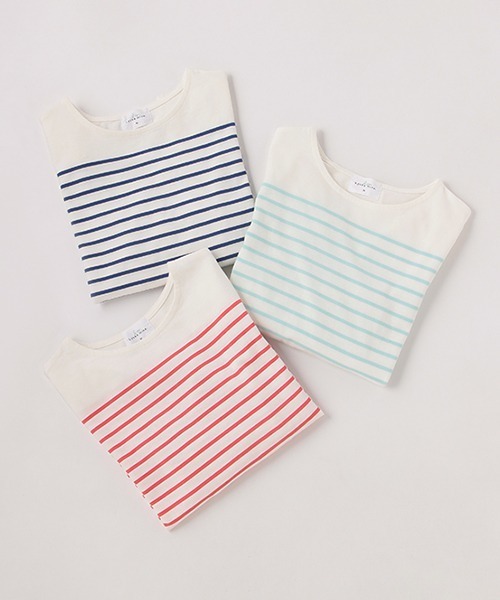 Lycee mine（リセマイン）の「【リンク】パネルボーダーT（Tシャツ/カットソー・キッズ・レッド/ブルー/エメラルド・S/M）」の5枚目の写真