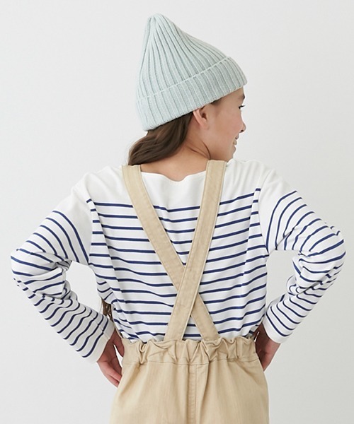 Lycee mine（リセマイン）の「【リンク】パネルボーダーT（Tシャツ/カットソー・キッズ・レッド/ブルー/エメラルド・S/M）」の15枚目の写真