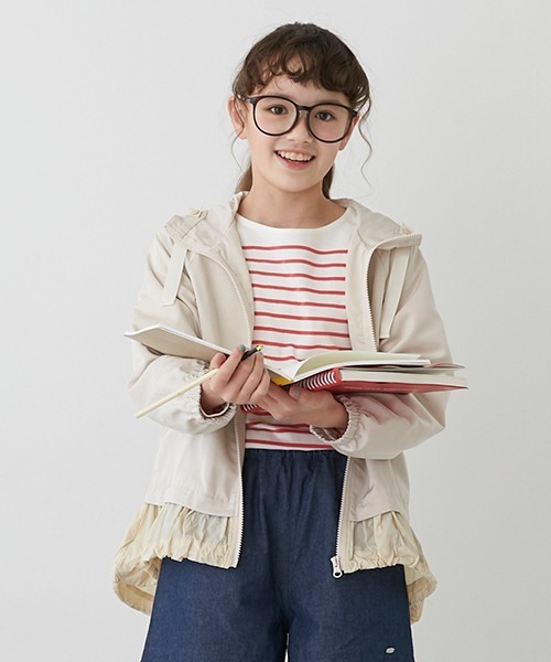 Lycee mine（リセマイン）の「【リンク】パネルボーダーT（Tシャツ/カットソー・キッズ・レッド/ブルー/エメラルド・S/M）」の19枚目の写真