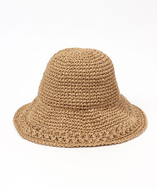LEPSIM（レプシィム）の「ペーパーアミガラハット　255170（ハット・レディース・ベージュ/ダークブラウン/ブラック・ONE SIZE）」の13枚目の写真