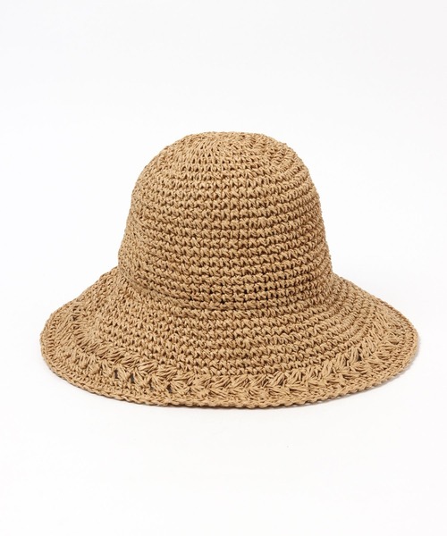 LEPSIM（レプシィム）の「ペーパーアミガラハット　255170（ハット・レディース・ベージュ/ダークブラウン/ブラック・ONE SIZE）」の14枚目の写真