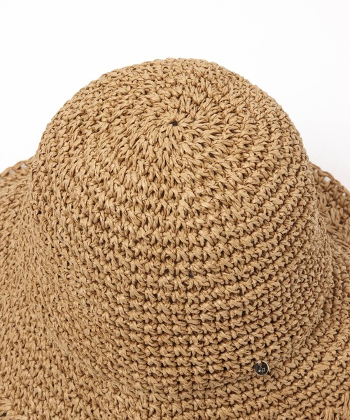LEPSIM（レプシィム）の「ペーパーアミガラハット　255170（ハット・レディース・ベージュ/ダークブラウン/ブラック・ONE SIZE）」の17枚目の写真
