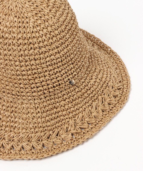 LEPSIM（レプシィム）の「ペーパーアミガラハット　255170（ハット・レディース・ベージュ/ダークブラウン/ブラック・ONE SIZE）」の22枚目の写真