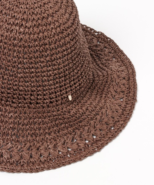 LEPSIM（レプシィム）の「ペーパーアミガラハット　255170（ハット・レディース・ベージュ/ダークブラウン/ブラック・ONE SIZE）」の21枚目の写真