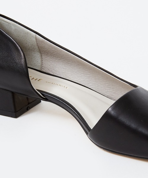 PICHE ABAHOUSE(ピシェ アバハウス)の「スクエアトゥサイドセパレートパンプス(パンプス・レディース・ブラック/ベージュ・37/38/39/35/36)」の10枚目の写真