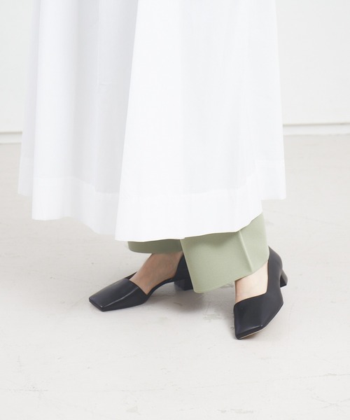PICHE ABAHOUSE(ピシェ アバハウス)の「スクエアトゥサイドセパレートパンプス(パンプス・レディース・ブラック/ベージュ・37/38/39/35/36)」の21枚目の写真