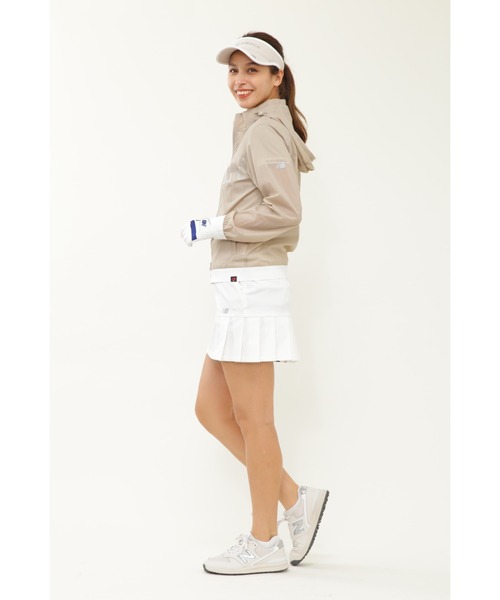 New Balance Golf（ニューバランスゴルフ）の「【New Balance Golf】ストレッチツイル プリーツ スカート (WOMENS SPORT)（スカート・レディース・ホワイト/ブラック/イエロー/ベージュ系その他・MEDIUM/LARGE/SMALL）」の2枚目の写真