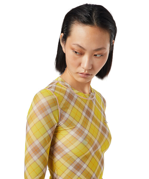 DIESEL（ディーゼル）の「レディース シースルー チェック柄 長袖