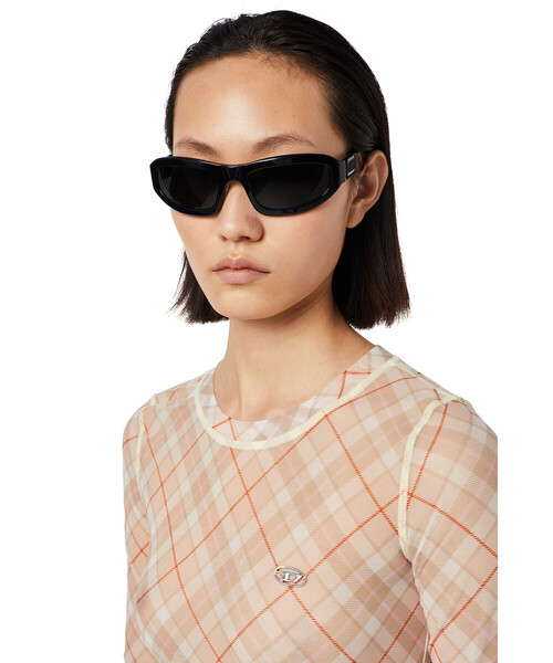 DIESEL（ディーゼル）の「レディース シースルー チェック柄 長袖 トップス（その他トップス・レディース・イエロー系その他/ブラック系その他/オレンジ・SMALL/MEDIUM/LARGE/X-LARGE）」の12枚目の写真