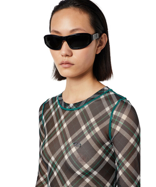 DIESEL（ディーゼル）の「レディース シースルー チェック柄 長袖 トップス（その他トップス・レディース・イエロー系その他/ブラック系その他/オレンジ・SMALL/MEDIUM/LARGE/X-LARGE）」の15枚目の写真