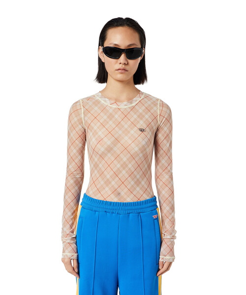 DIESEL（ディーゼル）の「レディース シースルー チェック柄 長袖 トップス（その他トップス・レディース・イエロー系その他/ブラック系その他/オレンジ・SMALL/MEDIUM/LARGE/X-LARGE）」の22枚目の写真