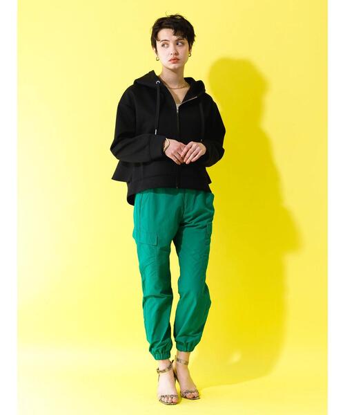 koe（コエ）の「ナイロンカーゴパンツ＊（カーゴパンツ・レディース・ブラック/ベージュ/グリーン・M/L）」の20枚目の写真