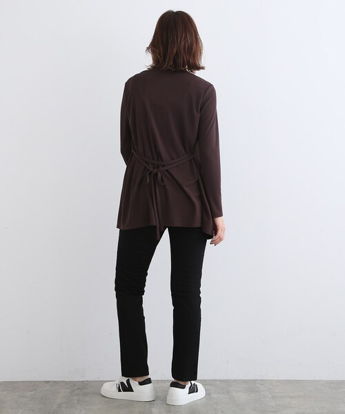 INDIVI（インディヴィ）の「【洗える/UVケア/接触冷感/日本製】定番！ミドル丈カーディガン（カーディガン/ボレロ・レディース・ライトグレー/ブラック/ダークネイビー/ホワイト系/ダークブラウン・38/40/05/15 /13/19）」の21枚目の写真