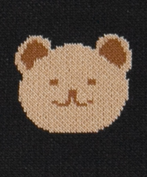 PairPair（ペアペア）の「クマ柄ニットベスト(ユニセックス)（ベスト・レディース・ブラック/アイボリー・フリー）」の11枚目の写真