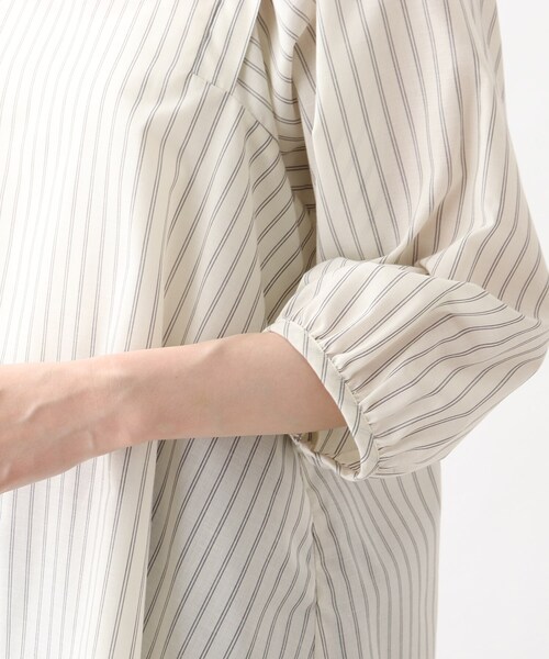 grove（グローブ）の「◆【洗える】麻混ウイングスリーブブラウス（シャツ/ブラウス・レディース・ライトパープル/アイボリー系2/ライトグリーン/ブルー系7/ブラック・01/04/02/03/05）」の11枚目の写真