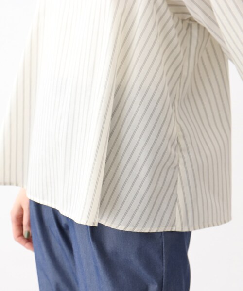 grove（グローブ）の「◆【洗える】麻混ウイングスリーブブラウス（シャツ/ブラウス・レディース・ライトパープル/アイボリー系2/ライトグリーン/ブルー系7/ブラック・01/04/02/03/05）」の12枚目の写真