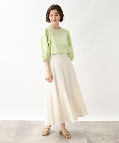 grove（グローブ）の「◆【洗える】麻混ウイングスリーブブラウス（シャツ/ブラウス・レディース・ライトパープル/アイボリー系2/ライトグリーン/ブルー系7/ブラック・01/04/02/03/05）」の18枚目の写真