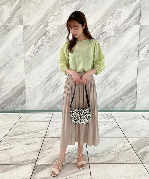 grove（グローブ）の「◆【洗える】麻混ウイングスリーブブラウス（シャツ/ブラウス・レディース・ライトパープル/アイボリー系2/ライトグリーン/ブルー系7/ブラック・01/04/02/03/05）」の20枚目の写真