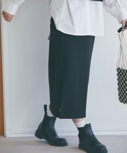 and R（アンドアール）の「ライトダンボールタイトスカート（スカート・レディース・ライトグレー/ブラック・FREE）」の4枚目の写真