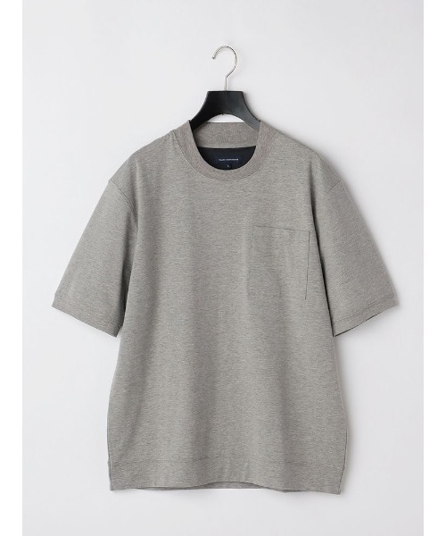Perfect Suit FActory（パーフェクトスーツファクトリー）の「インナーメッシュ付き　ジャケットインTシャツ　オフホワイト/ブラック/グレー（Tシャツ/カットソー・メンズ・ブラック/オフホワイト/ライトグレー・M/L/LL）」の3枚目の写真