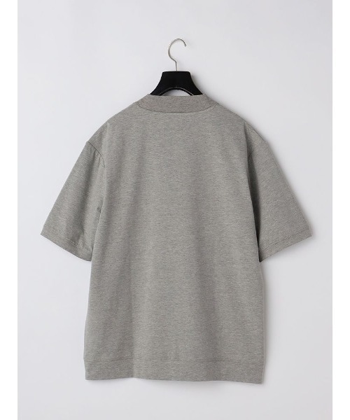 Perfect Suit FActory（パーフェクトスーツファクトリー）の「インナーメッシュ付き　ジャケットインTシャツ　オフホワイト/ブラック/グレー（Tシャツ/カットソー・メンズ・ブラック/オフホワイト/ライトグレー・M/L/LL）」の6枚目の写真