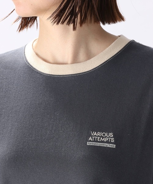 niko and...（ニコアンド）の「ロゴプリントリンガーフレアワンピース（ワンピース・レディース・ネイビー/ライトベージュ/チャコール・MEDIUM/LARGE）」の19枚目の写真