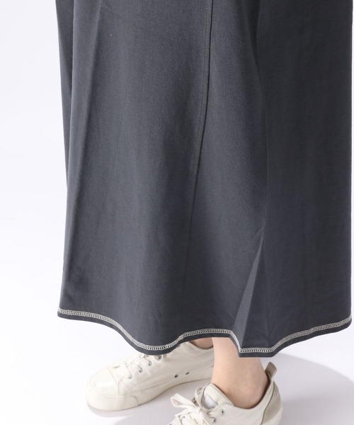 niko and...（ニコアンド）の「ロゴプリントリンガーフレアワンピース（ワンピース・レディース・ネイビー/ライトベージュ/チャコール・MEDIUM/LARGE）」の22枚目の写真