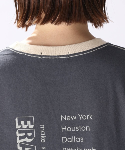 niko and...（ニコアンド）の「ロゴプリントリンガーフレアワンピース（ワンピース・レディース・ネイビー/ライトベージュ/チャコール・MEDIUM/LARGE）」の14枚目の写真