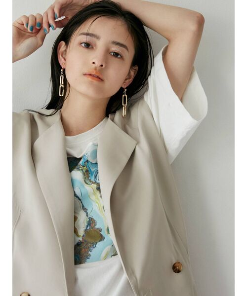 MURUA（ムルーア）の「ドビークロスルーズベスト【セットアップ着用可能】（ベスト・レディース・ブラック/ベージュ/ブルー・FREE）」の22枚目の写真