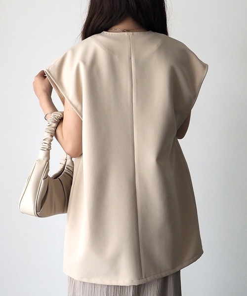 Riberry（リベリー）の「【セットアップ可】ダブルボタンジレ（ベスト・レディース・ブラック/アイボリー・FREE）」の18枚目の写真