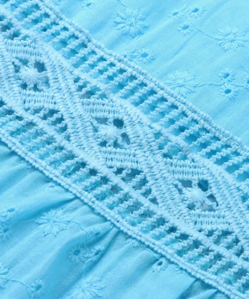 EPICKS(エピックス)の「エスニックカラーレースワンピース(ワンピース・レディース・ホワイト/パープル/サックスブルー/イエロー・S/M)」の9枚目の写真