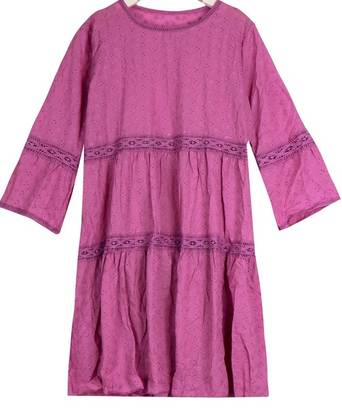 EPICKS(エピックス)の「エスニックカラーレースワンピース(ワンピース・レディース・ホワイト/パープル/サックスブルー/イエロー・S/M)」の17枚目の写真