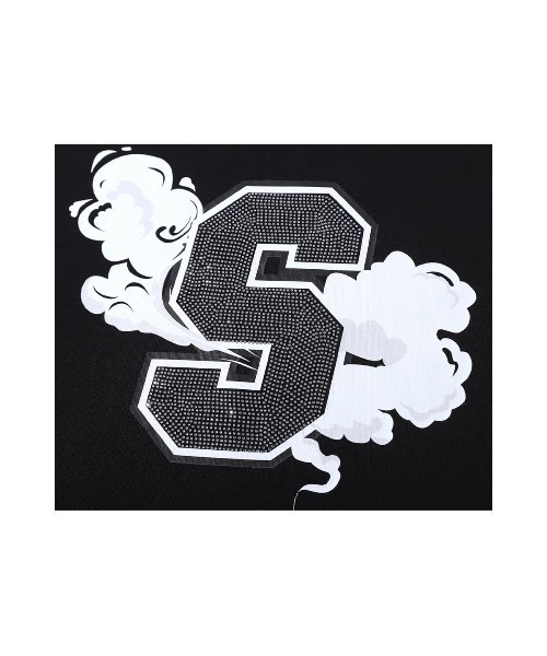 SUPPLIER（サプライヤー）の「A'GEM/9 × .kom『SUPPLIER/サプライヤー』SMOKE TEE/スモークラインストーンデザイン 半袖Tシャツ（Tシャツ/カットソー・メンズ・ピンク/ブルー/ブラック・L/M）」の8枚目の写真