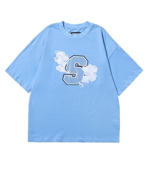 SUPPLIER（サプライヤー）の「A'GEM/9 × .kom『SUPPLIER/サプライヤー』SMOKE TEE/スモークラインストーンデザイン 半袖Tシャツ（Tシャツ/カットソー・メンズ・ピンク/ブルー/ブラック・L/M）」の4枚目の写真