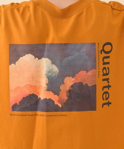 Paradise Picnic（パラダイスピクニック）の「Lallia Mu バックグラフィックオーバーT（Tシャツ/カットソー・レディース・ホワイト/オレンジ/グリーン・FREE）」の17枚目の写真