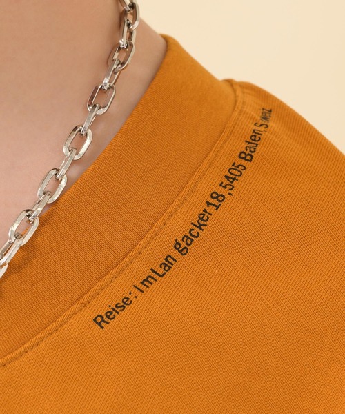 Paradise Picnic（パラダイスピクニック）の「Lallia Mu バックグラフィックオーバーT（Tシャツ/カットソー・レディース・ホワイト/オレンジ/グリーン・FREE）」の20枚目の写真