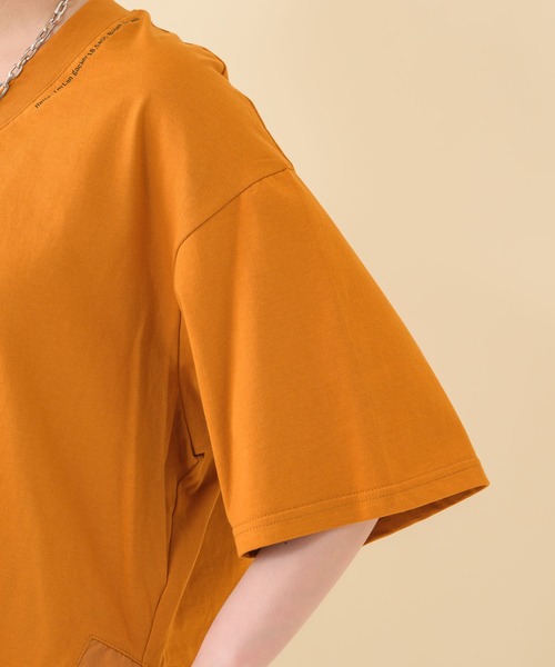 Paradise Picnic（パラダイスピクニック）の「Lallia Mu バックグラフィックオーバーT（Tシャツ/カットソー・レディース・ホワイト/オレンジ/グリーン・FREE）」の21枚目の写真