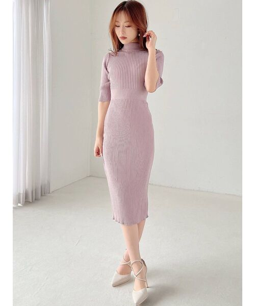 RESEXXY（リゼクシー）の「リブニットワンピース（ワンピース・レディース・ブラック/ピンク/マスタード/グリーン・SMALL/MEDIUM）」の20枚目の写真