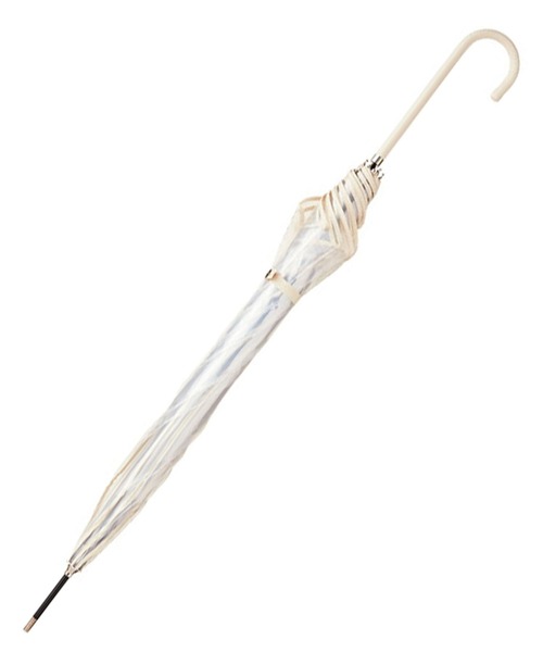 because（ビコーズ）の「【because】クリアカラーパイピングはなびらビニール長雨傘 BE-52009（長傘・レディース・ホワイト/ブラウン/グレー・FREE）」の8枚目の写真